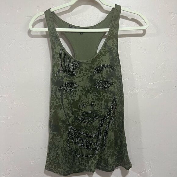 Beaded Face Guess Tank - Picture 1 of 4